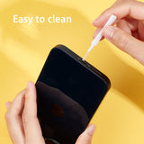 Small Plastic Bathroom Shower Head Hole Cleaning Brush, Multi-Use Nozzle Cleaner, for Keyboard Phone, Snow, 64x78x2.5mm, 10pcs/set