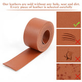 2M Flat Double Face Lychee Pattern Imitation Leather Band, Chocolate, 37.5x1.8mm, about 2.19 Yards(2m)/Roll