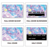 PVC Plastic Waterproof Card Stickers, Self-adhesion Card Skin for Bank Card Decor, Rectangle, Others, 186.3x137.3mm