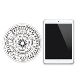 Pendulum Board Dowsing Necklace Divination DIY Making Kit, Including Plywood Sign Board, Natural Amethyst Chakra Dowsing Pendulum, Sun, Dowsing Pendulum: 27.2cm, 1pc/set