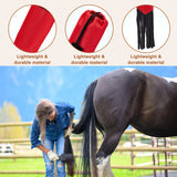 2Pcs 2 Colors Oxford Cloth Waterproof Horse Tail Bags with Fringe, Guard Tail Bag, for Equestrian Horses Accessories, Mixed Color, 70x7.3x0.4cm, 1pc/color