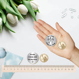 1Pc 304 Stainless Steel Commemorative Coins, Lucky Coins, with 1Pc PU Leather Cover, Hand Heart, Coins: 30x1.8mm, Cover: 115x47x1.3mm