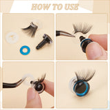 20pcs 5 style Acrylic Doll Eyelashes, Doll Eye Make Up Accessories, for Doll DIY Craft Making, Black, 13~26x1~11mm, Hole: 5.5~9mm, 4pcs/style