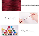 Nylon Thread, Mixed Color, 1mm, about 30m/roll, 1roll/color, 20rolls/set