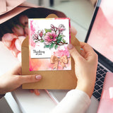 Custom PVC Plastic Clear Stamps, for DIY Scrapbooking, Photo Album Decorative, Cards Making, Magnolia Flower, 160x110x3mm