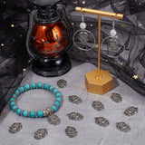 30Pcs Tibetan Style Alloy Pendants, Cadmium Free & Lead Free, Skull, Antique Silver, 21.5x13.5x4mm, Hole: 2mm