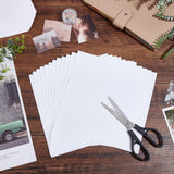 Cotton & Paper Pad Stickers, with Double Adhesive Back, for Anti Slip Accessories, Rectangle, White, 253x252.5x0.2mm