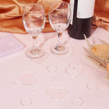 DIY Heart Wine Glass Charms Making Kits, including Transparent Acrylic Disc Charms, Brass Wine Glass Charm Rings, Platinum