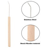 Wooden Knitting Tools Set, with Crochet Hook Needles, BurlyWood, 159x40x34mm, Pin: 2mm, Inner Size: 128x10.5mm