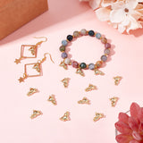 Alloy Rack Plating Alloy Charms, Bear, Light Gold, 14.5x11.5x4mm, Hole: 1.4mm, 60pcs/box