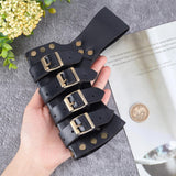 PU Sheath Holder, for Knight Sword, with Iron Buckles, Garment Accessories, Black, 180x155x13mm, Inner Diameter: 41x15mm