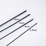 Round Aluminum Wire, Black, 6 Gauge, 4mm, 500g/bundle