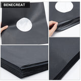 Inner Record Sleeves Anti-Static Protection Covers, for 12inch Vinyl Albums Collection, Black, 309x305x0.08mm, 20pcs/bag