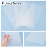 Translucent Plastic Bag Bottom Shaper, Rectangle, WhiteSmoke, 26x13x0.1cm