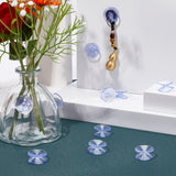 Plastic Double-Sided Suction Cups, Sucker for Glass Window, Smooth Tile Wall, Cornflower Blue, 20.5x10mm