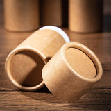 Kraft Paper Packaging Boxes, For Pen Container and Tea Caddy, Tube, BurlyWood, 10.2cm, Capacity: 20ml