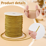 100 Yards Nylon Thread, Chinese Knotting Cord, for Woven Bracelet Necklace Making, Olive, 2x1mm