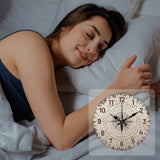 MDF Printed Wall Clock, for Home Living Room Bedroom Decoration, Flat Round, Star, 300mm