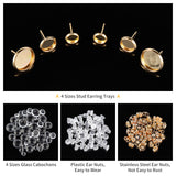 60Pcs 2 Colors 304 Stainless Steel Grooved Beads, Column, Golden & Stainless Steel Color, 8x4mm, Hole: 5mm, 30pcs/color