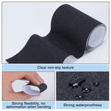 Shoe Repair Synthetic Rubber Heel Replacement, Self-adhesive Anti-Slip Heel Pads, Black, 100x0.5mm, 1m/roll