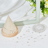 DIY Chain Bracelet Necklace Making Kit, Including Brass Flat Round Link Chains, 304 Stainless Steel Clasps & Jump Rings, Silver, Chain: 10M/set