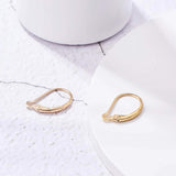 JK Findings, Yellow Gold Filled Leverback Earring Findings, 1/20 14K Gold Filled, 16x10x1.5mm, Pin: 0.6mm, 2pcs/set