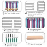 Fashion Iron Medal Hanger Holder Display Wall Rack, with Screws, Word POWERLIFTING, Platinum, 13.5x40cm