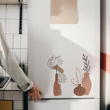 PVC Wall Stickers, Wall Decoration, Vase Pattern, 720x290mm