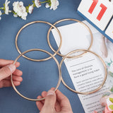 Round/Circular Ring Iron Purse Handles, for Bag Making, Purse Making, Handle Replacement, Golden, 11.15x0.5cm, Inner Diameter: 10.15cm