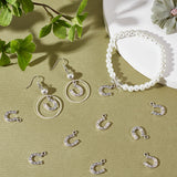 100Pcs Tibetan Style Alloy Charms, Horseshoes, Cadmium Free & Lead Free, Antique Silver, 14x12x2mm, Hole: 1.5mm