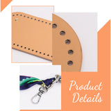 Purse Making Accessories, including Alloy Clasp & Scarves Bag Handles, Imitation Leather Crochet Bag Nail Bottom, Spring Gate Rings, Colorful, 2.7~62x2.7~10x0.4~1.1cm, 7pcs/set