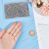 1000Pcs 304 Stainless Steel Flat Head Pins, for Jewelry Making, Stainless Steel Color, 22 Gauge, 30x0.6mm, Head: 1mm