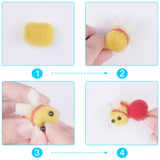 Craft Plastic Doll Eyes, Stuffed Toy Eyes, Flat Round, Black, 14~17x4~6mm, 300pcs/set