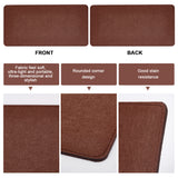 Felt Inserts Bag Bottom, Cushion Pad, Rectangle, Coconut Brown, 35x18x0.45cm