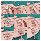 DIY Half Round Pendant Necklace Making Kits, Including Brass & Glass Snap Buttons, Alloy Snap Pendant Making, 304 Stainless Steel Cable Chains Necklaces, Mixed Shapes, 14Pcs/box