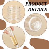 Plastic & Aluminum Cap Bottles, for Essential Oils, Perfumes, Lotions, Clear, 2.75x10.6cm, Capacity: 50ml(1.69fl. oz)