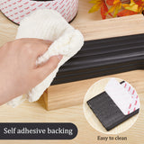 Acrylic Anticollision Strip, Baby Table Bumper Guards, for Furniture Against Sharp Corners, Black, 2070x81x8mm