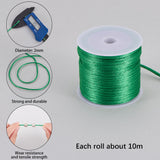 Nylon Thread, for Jewelry Making, Mixed Color, 2mm, 10m/roll, 10colors, 1roll/color, 10rolls/set