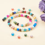 Mixed Style & Mixed Color Round Spray Painted Glass Beads, Mixed Color, 6mm, Hole: 1mm