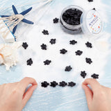 DIY Tortoise Bead Stretch Bracelets Making Kits, Including Dyed Synthetic Turquoise Beads and 10m Beading Elastic Thread, Black, 18~18.5x14~15x8mm, Hole: 1~1.5mm, 95pcs/box