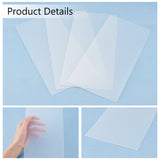 Translucent Plastic Bag Bottom Shaper, Rectangle, WhiteSmoke, 30x14x0.1cm