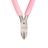 45# Carbon Steel Jewelry Pliers, Side Cutting Pliers, Side Cutter, Pink, 10.25x8.35x0.8cm