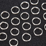 20Pcs 925 Sterling Silver Double Loop Jump Rings, Round Rings, Silver, 7x1mm, Inner Diameter: 5.5mm