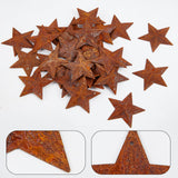 Rust Iron Pendants, Star, Sienna, 38x39.5x4mm, Hole: 1.2mm