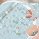 2 Strands Natural Flower Amazonite Beads Strands, Flat Round/Disc, Heishi Beads, 4~4.5x2~2.5mm, Hole: 1mm, about 150~152pcs/strand, 14.96 inch(38cm)