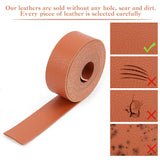 2M Flat Single Face Lychee Pattern Imitation Leather Band, Chocolate, 25x1.8mm, about 2.19 Yards(2m)/Roll