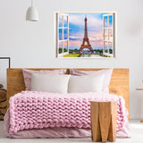 PVC Wall Stickers, Wall Decoration, Building, 350x900mm, 2 sheets/set