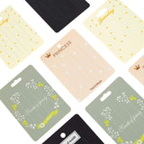 Hair Clip Display Cards, for Clips Packing Display, Rectangle with Word, Mixed Color, 10.5x7.3x0.05cm, 120pcs/set