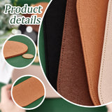 4Pcs 4 Colors Felt Bag Bottom Shaper, Oval, Mixed Color, 30x15.2x0.5cm, 1pc/color