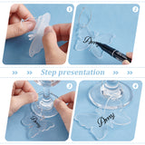 DIY Blank Wine Glass Charm Making Kit, Including Acrylic Pendant, Iron Hoop Earrings, Wine Glass Charm Rings, Butterfly, 80Pcs/box, 42.5x54.5x2mm, Hole: 3mm